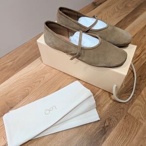 LOQ Daria, Tan Suede Flats - 39